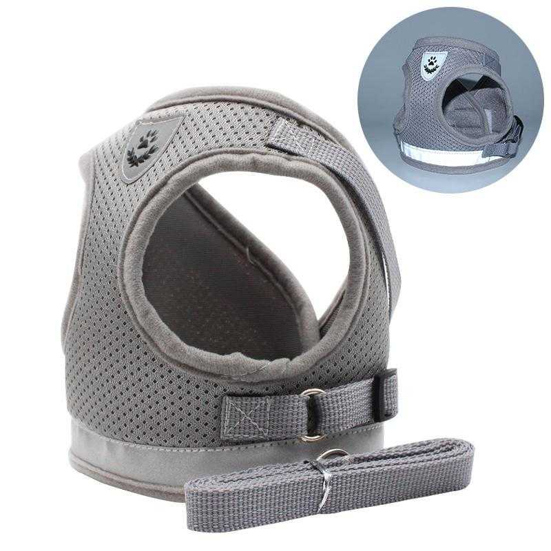 Pet harness Reflective and Breathable  polyester mesh Multicolor options