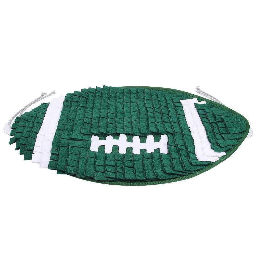 Football series anti choking dog bowl cat eating training mat slow eating blanket pet sniffing mat