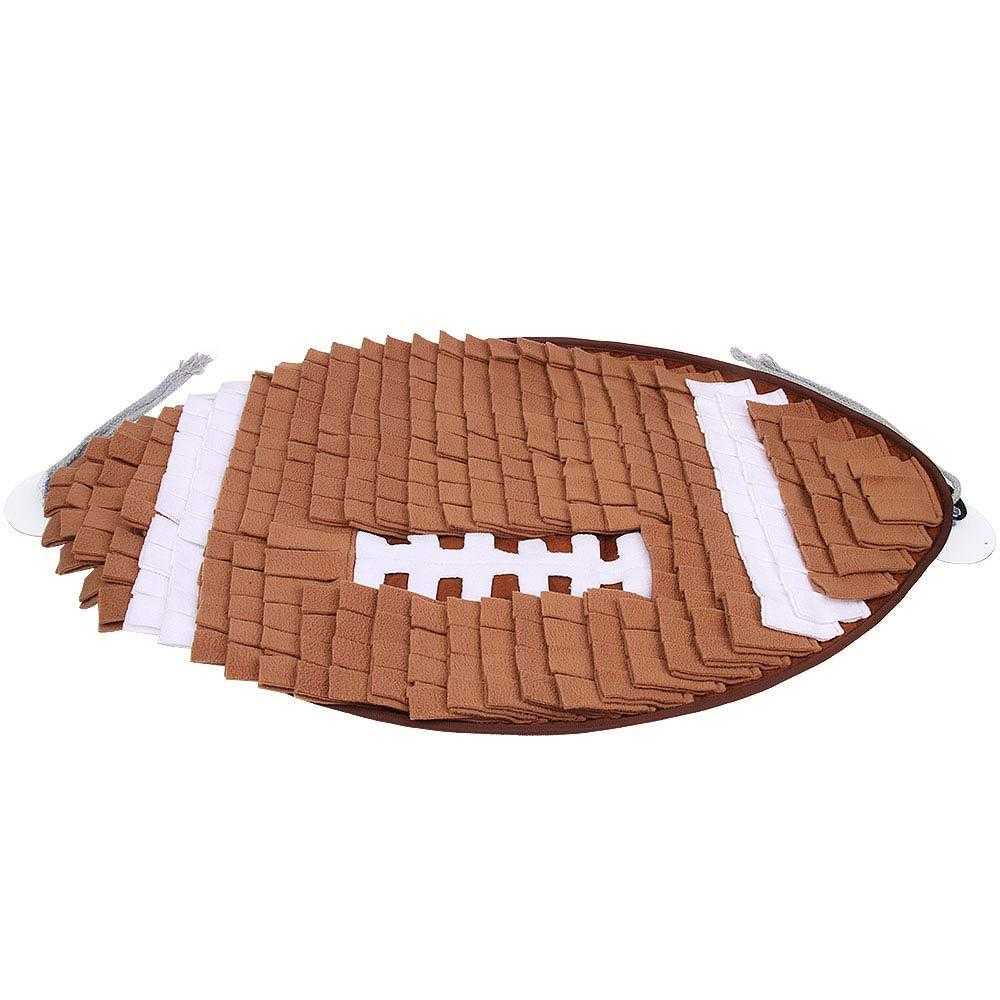 Football series anti choking dog bowl cat eating training mat slow eating blanket pet sniffing mat