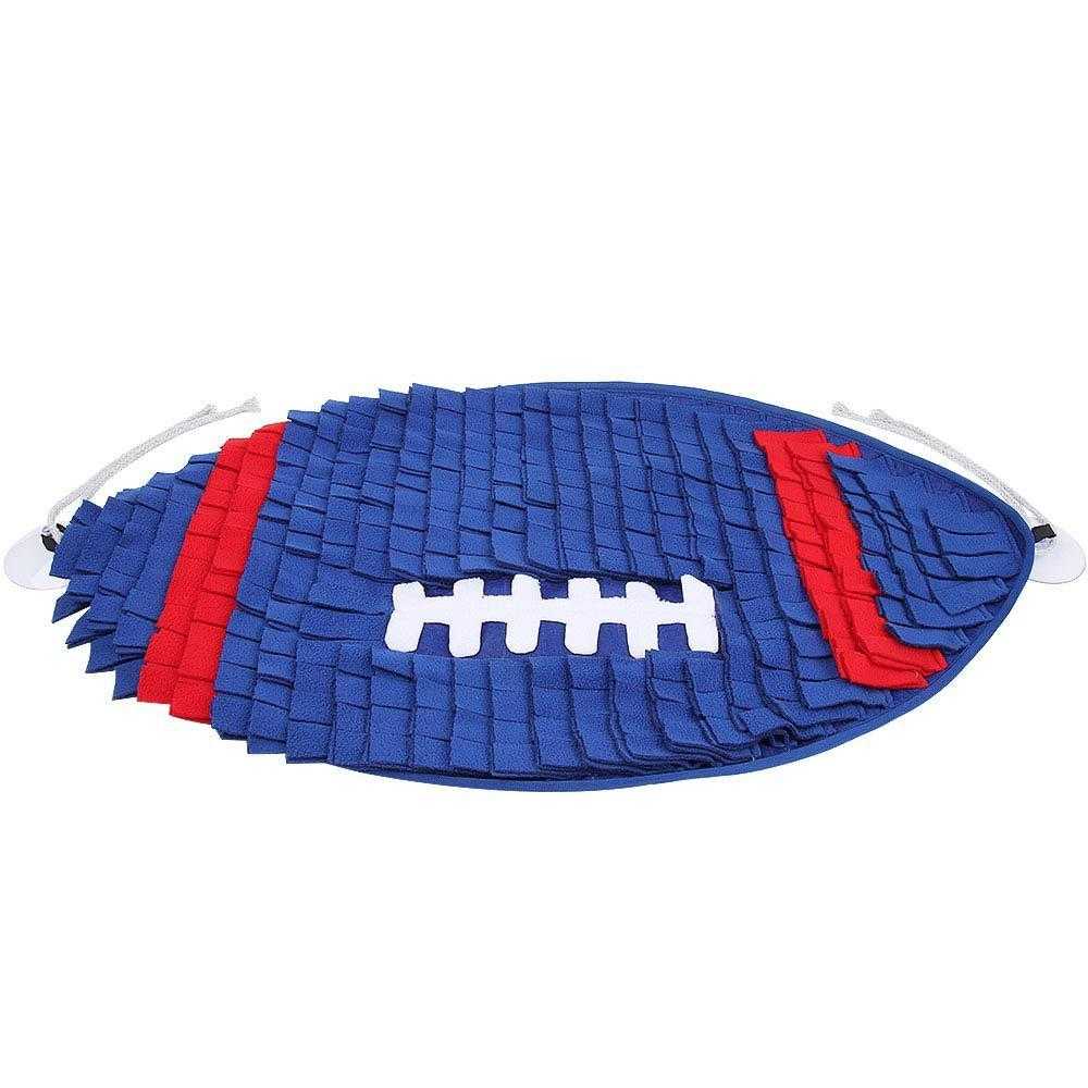 Football series anti choking dog bowl cat eating training mat slow eating blanket pet sniffing mat