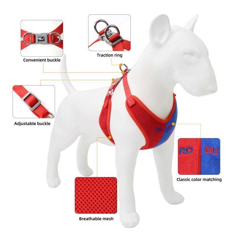 Pet traction rope suede dog chest strap color matching breathable cat strap reflective