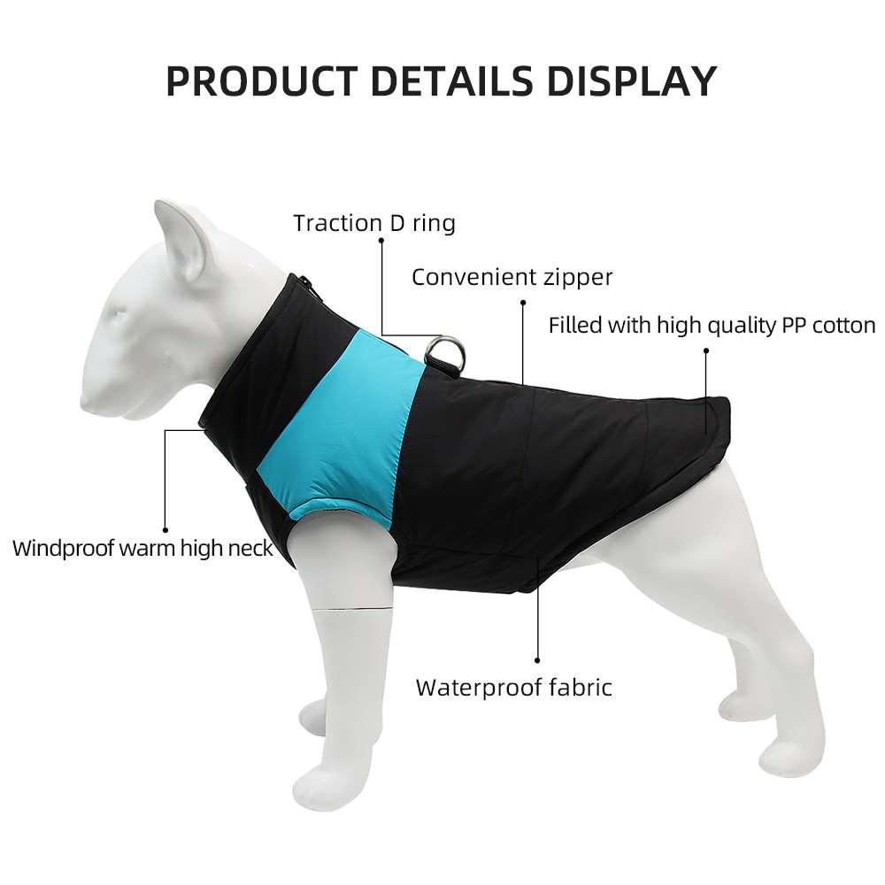 Autumn and winter dog clothes thickened vest pet cotton clothes