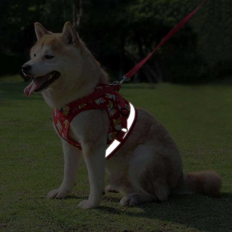 Vest type dog Harness reflective for puppy, medium dog or large dogs