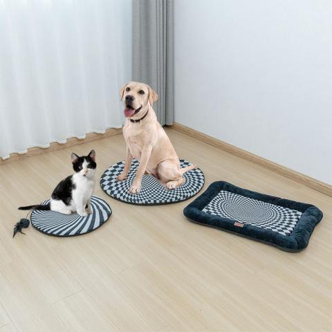 Manufacturers Wholesale Classic Black And White Checkered Cat And Dog Mat