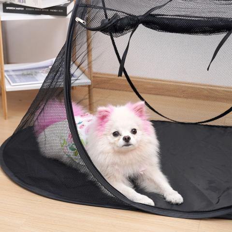 Manufacturer Wholesale Foldable Breathable Black Large Pet Playpen Cat Dog Tent