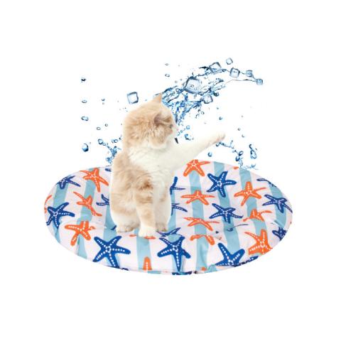 Pet Cool And Refreshing Summer New Design Nylon Taffeta Round Shape Cooling Pet Mat