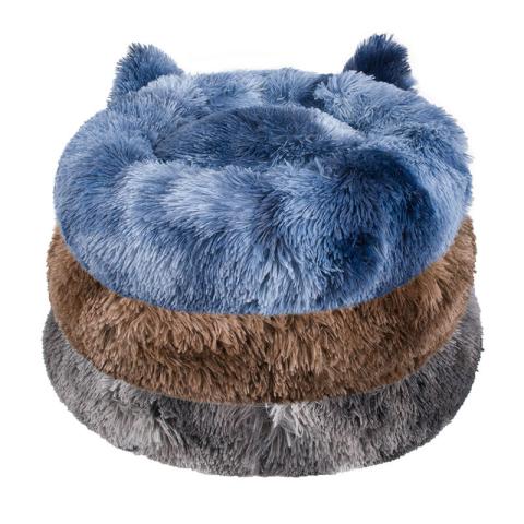 Wholesale Custom Luxury Warm Soft Plush Comfortable Pet Dog Bed For Sleeping Winter Pet Supplies