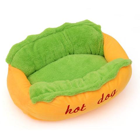 Wholesale Custom Hot Dog Bed Comfortable Soft Pet Bed For Dogs And Cats
