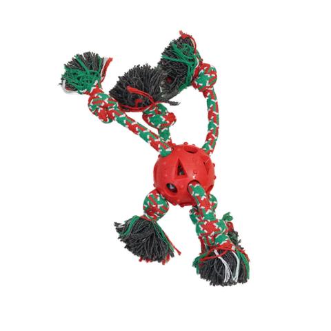 Manufacturers Wholesale Christmas Design Bite Resistant Cotton Rope Dog Toys