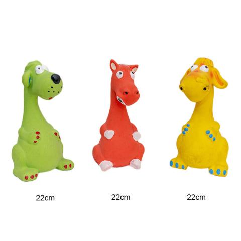 Wholesale Oem Custom Bite-resistant Squeaky Rubber Cartoon Dog Toys