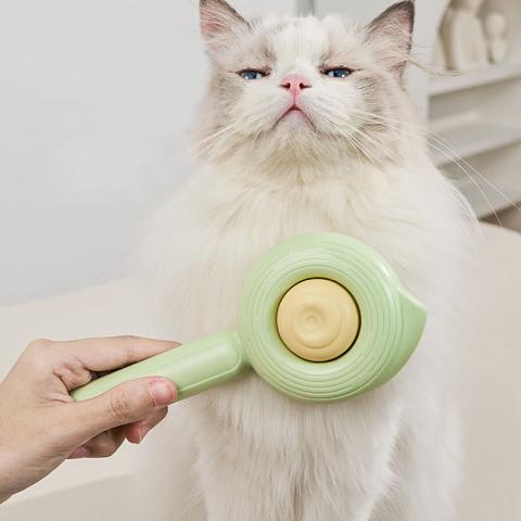 Pet Hair Remover Roller Self Cleaning Cat Massage Brush Dog Hair Remover Comb
