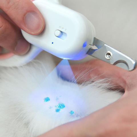 Double Led Lights Uv Light Tpe Stainless Steel Sharp Pet Nail Clippers For Dogs And Cats