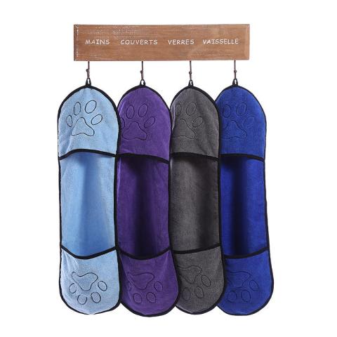Wholesale Custom Logo Microfiber Dog Towel Comfortable Pet Towel Drying For Dogs And Cats Bathing