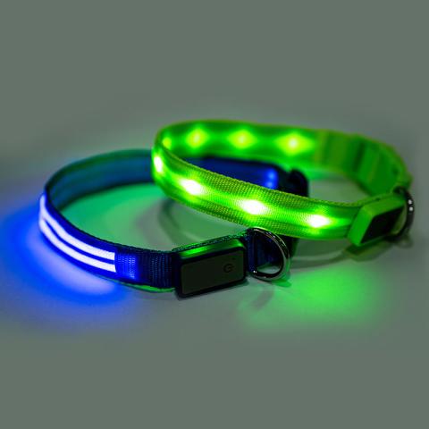 Manufacturer New Design Adjustable Waterpoof Usb Rechargeable Light Led Dog Collar