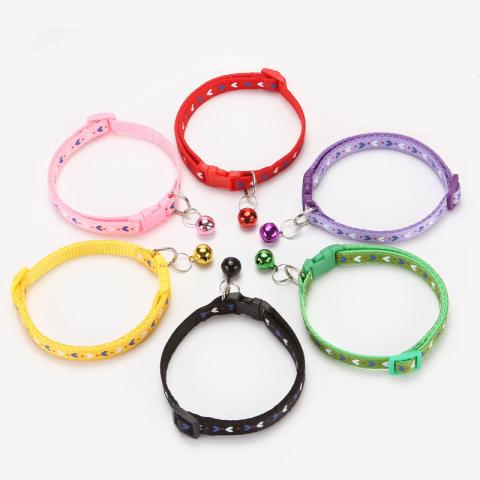 Wholesale Custom Comfortable Colorful Cat Collar With Bell