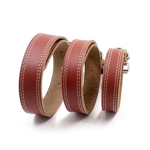 Wholesale Custom Classic Outdoor Leather Dog Collar Pet Dog Collar For All Dogs