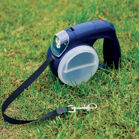 Multifunction Pet Leash With Dog Poop Bag And Bowl 4m Automatic Retractable Led Flashlight Dog Leash