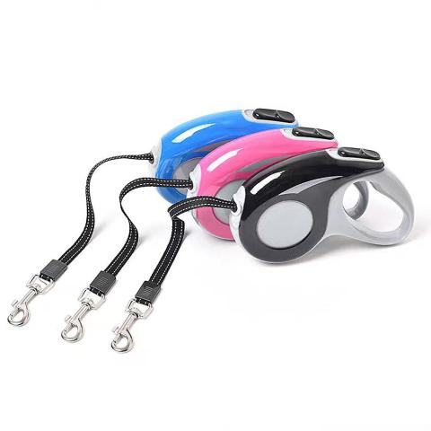 Custom Logo And Packaging Multiple Colors Abs Retractable Dog Leash