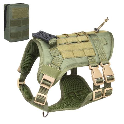 Adjustable Dog Harness Tactical Dog Saddle Bag Backpack Camping Hiking Backpack Harness