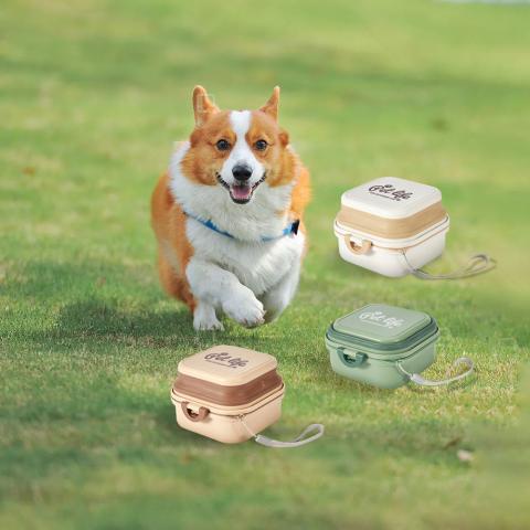 Outdoor Collapsible Splash Proof Dog Water Bowl Color Eco-friendly Pp Non-slip Pet Bowl