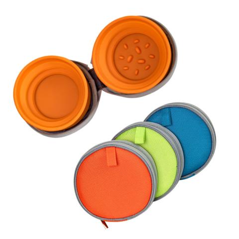 Wholesale Custom Collapsible Silicone Pet Travel Feeder Foldable Dog Bowl