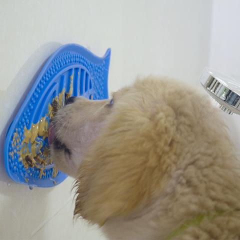 Soft Silicone Dog Lick Pad Mat Bowl Pet Food Plate Pet Dog Feeding Mat