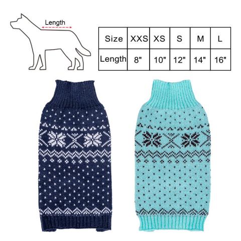 High Quality Autumn Winter Warm Knitted Acrylic Comfortable Dog Sweater