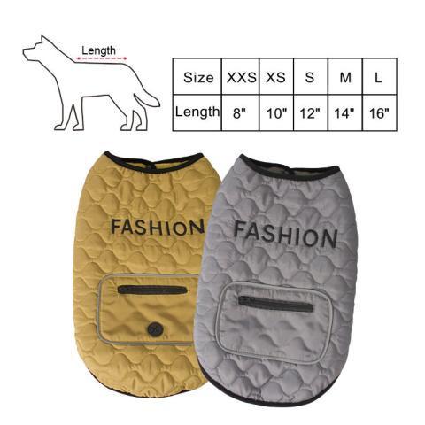 Warm Polyester Stylish Collection Several Color Comfortable Pet Cold Weather Dog Coats