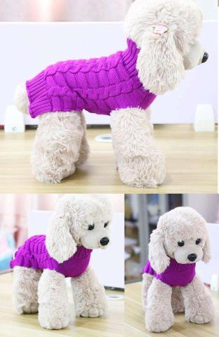 Custom Knitted Dog Winter Clothes Dog Sweater