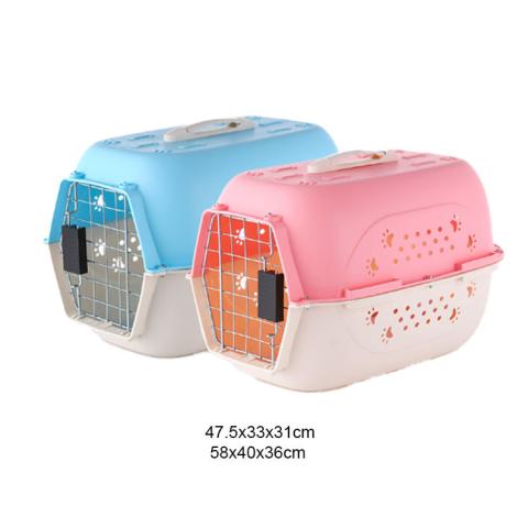 Wholesale Custom Airline Dog Houses Durable Dog Kennel Outdoor Travel Transport Pet Carrier Plastic Pet Air Box