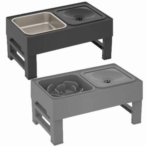Sell Well Elevated Pet Bowls & Feeders Adjustable Dog Stand Raised Food And Water For Small Medium Large Pet Slow Feeder