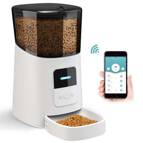 Hot Sale Dog Cat Automatic Smart Wi-fi Enabled Mobile Phone Control Pet 6l Smart Cat Feeder