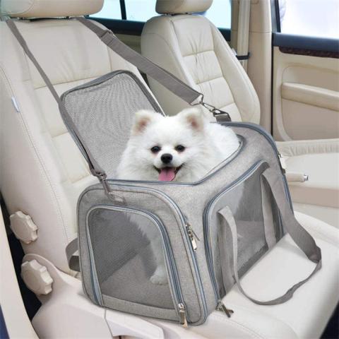 Hot Pet Products Custom Logo Travel Handbag Breathable Mesh Pet Bag Portable Dog Cat Carrier Bag