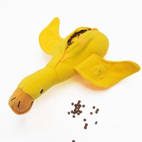 Training Snuffle Dog Toys Pet Duck Leaks Food Iq Treat Food Dispensing Duck Pet Toy