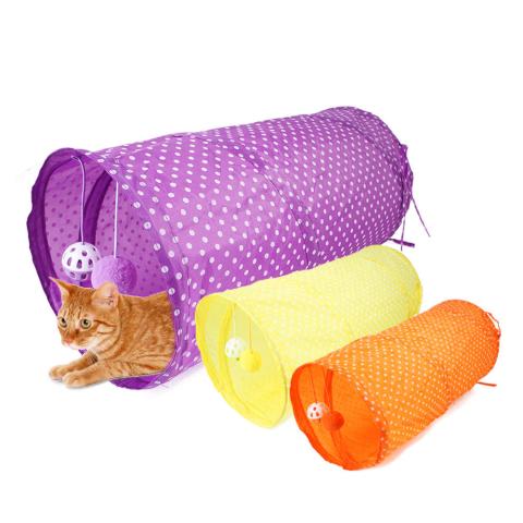Foldable Collapsible Dog Toy Cube Cat Play Tunnel Tube House Bed Toys Waterproof Cat Tunnel Bed Toy For Small Pet
