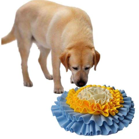 Hot Selling Interactive Treat Dispenser Stress Relief Puzzle Toys Dog Slowing Training Feeding Snuffle Mat Dog Bowl Plastic