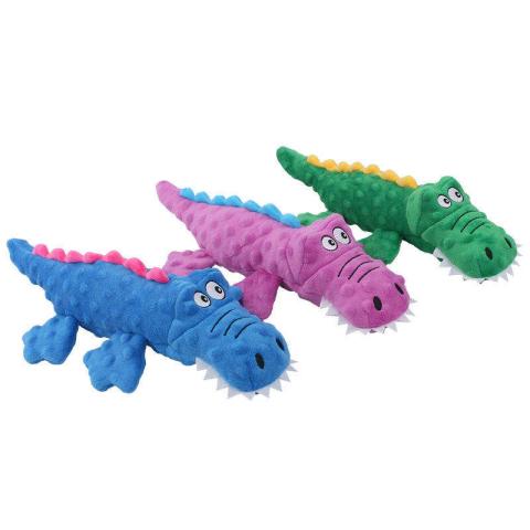 New Arrival Pets Stuffed Animal Gift Crocodile Cotton Plush Squeaky Puppy Dog Cute Toys