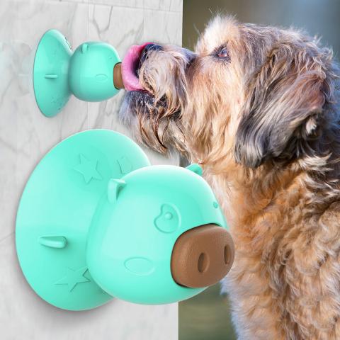 Manufacturer Pig Shaped Cat Teeth Cleaning Snack Catnip Sucker Pet Kitten Kitty Mint Licking Molar Suction Cup Dog Cat Toy