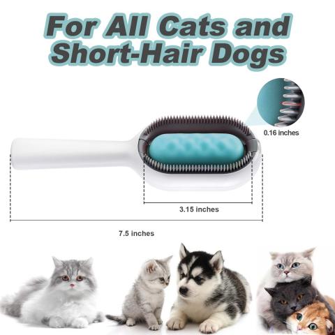 2 In 1 Water Sticky Deshedding Hair Brush Removal Comb Pet Cleaning Hair Removal Comb