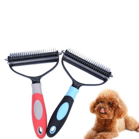 Hot Sale 2 In 1 Dog Hair Eliminator Dog Shedding Brush Hair Grooming Comb For Dog Cat