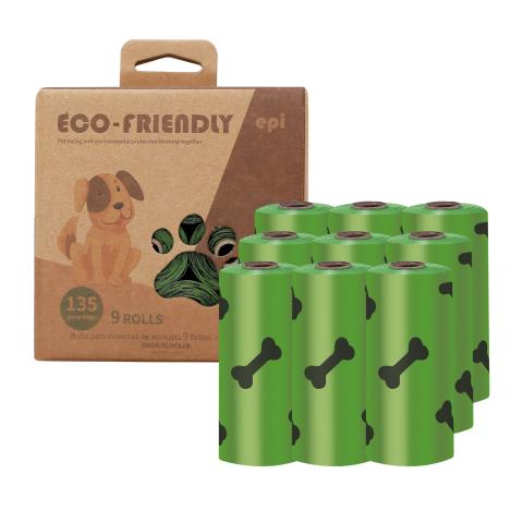 Custom Logo Wholesale Pet Waste Disposal Epi Hdpe Compostable Biodegradable Plastic Dog Garbage Poop Bag