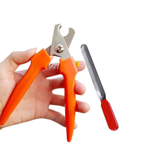 Wholesale Hot Sale Stainless Steel Half Moon Type Orange Pet Grooming Nail Clippers Dog Cat Nail Scissors