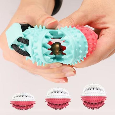 Hot Sale Pet Best Seller Durable Chew Toy Colorful Chewing Teeth Cleaning Stick Ring Pet Toy Suction Dog Toys Chew Ball