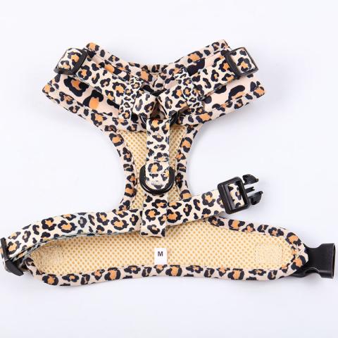 Pet Products High End All Weather Fashion Adjustable No Pull Neoprene Polyester Collar Leash Dog Bow Tie Harness