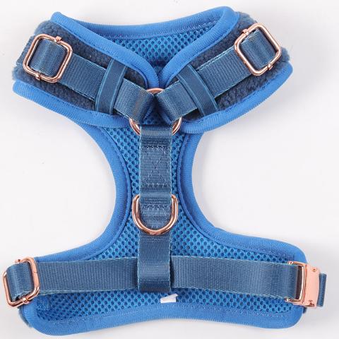Sherpa Adjustable Blue Collar Leash Poop Bag Holder Dispenser Bow Tie Custom Dog Harness Supplier Personalised Full Set