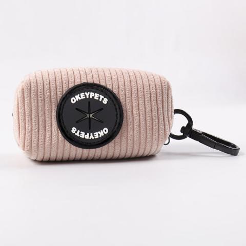  Supplies Corduroy Dog Poop Bag Holder Cute Soft Dog Poop Bags Pet Waste Bag Holder