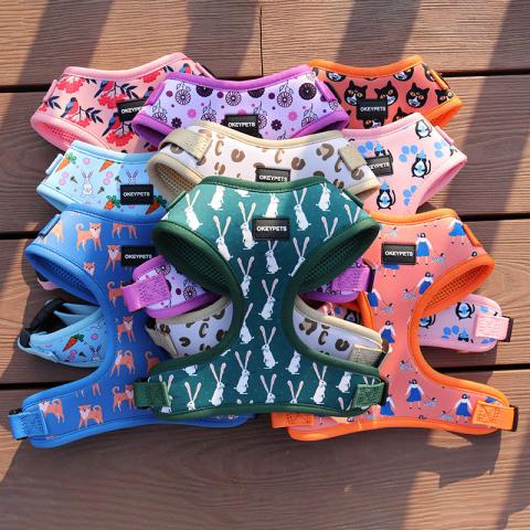 Hot Sell Oem/odm Custom Reversible Dog Harness With Many Patterns