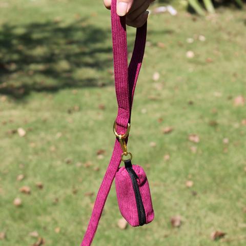 Luxury Blank Dog Waste Bag Holder Dispenser Leash Clip Carrier Outdoor Pet Dog Poop Bag Holder Pouch