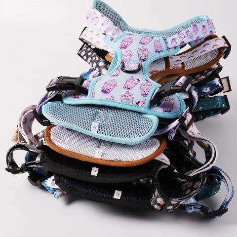 Heavy Duty Pet Vest Set Packaging Nylon Oxford Adjustable No Pull Dog Harness Vest Medium Large Breed