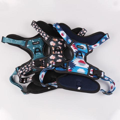 Pet Suppliers Customized Pet Vest Padded Mesh Nylon Oxford Easy Control Handle Durable Big Dog Harness Vest
